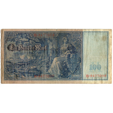 Банкнота 100 марок 1910 года Германия (вид 2)