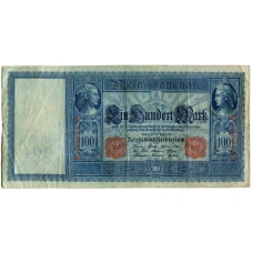 Банкнота 100 марок 1910 года Германия