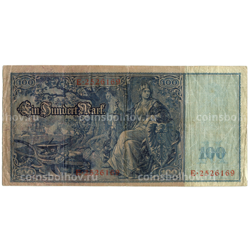 Банкнота 100 марок 1910 года Германия (вид 2)