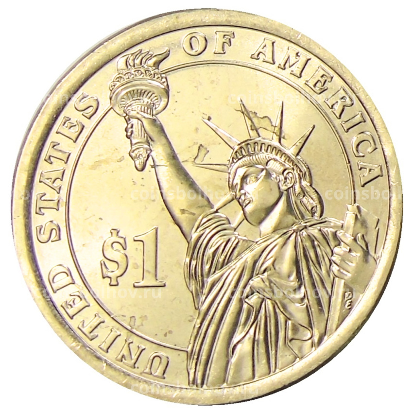 Монета 1 доллар 2014 года D США «31-й президент США Герберт Гувер» (вид 2)