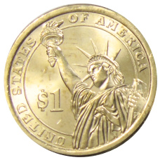 Монета 1 доллар 2014 года D США «32-й президент США Франклин Рузвельт» (реверс)