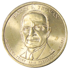 Монета 1 доллар 2015 года D США «33-й президент США Гарри Труман» (аверс)