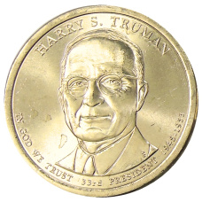 Монета 1 доллар 2015 года D США «33-й президент США Гарри Труман» (аверс)