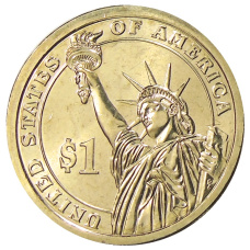 Монета 1 доллар 2013 года D США «27-й президент США Уильям Тафт» (реверс)