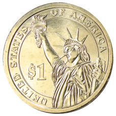 Монета 1 доллар 2013 года D США «28-й президент США Вудро Вильсон» (реверс)