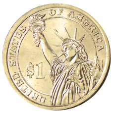 Монета 1 доллар 2013 года D США «28-й президент США Вудро Вильсон» (реверс)