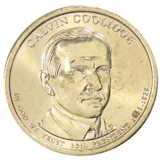 Монета 1 доллар 2014 года D США «30-й президент США Калвин Кулидж» (аверс)