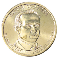 Монета 1 доллар 2014 года D США «30-й президент США Калвин Кулидж» (аверс)