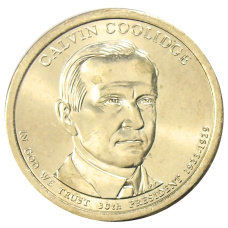 Монета 1 доллар 2014 года D США «30-й президент США Калвин Кулидж» (аверс)