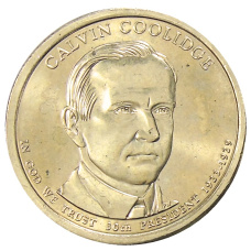 Монета 1 доллар 2014 года D США «30-й президент США Калвин Кулидж» (аверс)