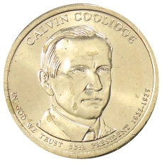 Монета 1 доллар 2014 года D США «30-й президент США Калвин Кулидж» (аверс)