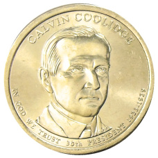 Монета 1 доллар 2014 года D США «30-й президент США Калвин Кулидж» (аверс)