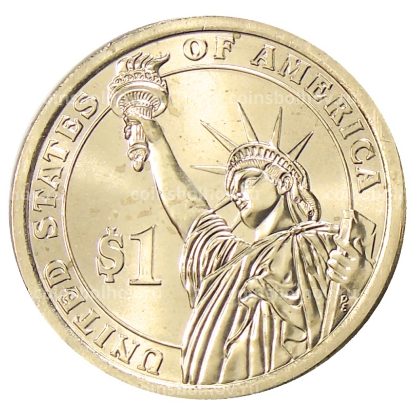 Монета 1 доллар 2014 года D США «31-й президент США Герберт Гувер» (вид 2)