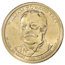 Монета 1 доллар 2013 года D США «27-й президент США Уильям Тафт» (аверс)