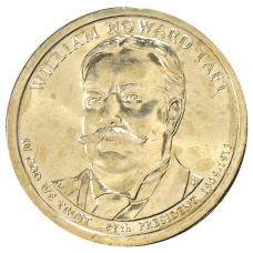 Монета 1 доллар 2013 года D США «27-й президент США Уильям Тафт» (аверс)