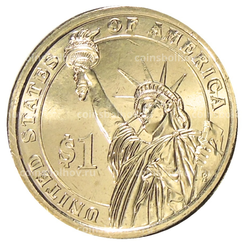 Монета 1 доллар 2012 года D США «24-й президент США Гровер Кливленд» (вид 2)