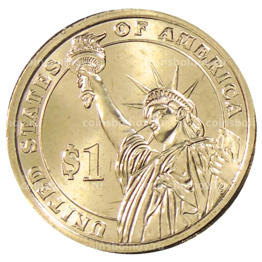 Монета 1 доллар 2012 года D США «24-й президент США Гровер Кливленд» (вид 2)