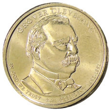 Монета 1 доллар 2012 года D США «24-й президент США Гровер Кливленд» (аверс)