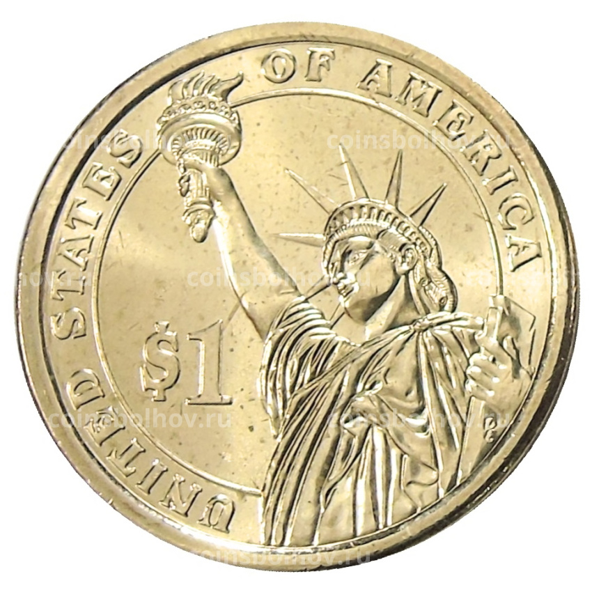 Монета 1 доллар 2012 года D США «24-й президент США Гровер Кливленд» (вид 2)