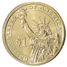 Монета 1 доллар 2012 года D США «24-й президент США Гровер Кливленд» (реверс)