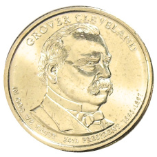 Монета 1 доллар 2012 года D США «24-й президент США Гровер Кливленд» (аверс)