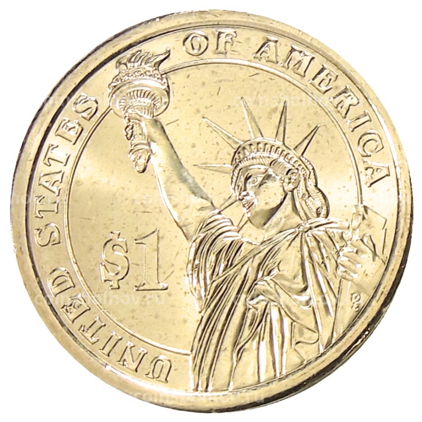 Монета 1 доллар 2012 года D США «24-й президент США Гровер Кливленд» (вид 2)
