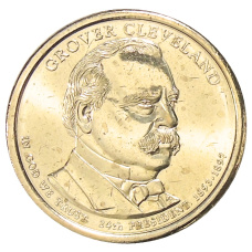 Монета 1 доллар 2012 года D США «24-й президент США Гровер Кливленд» (аверс)