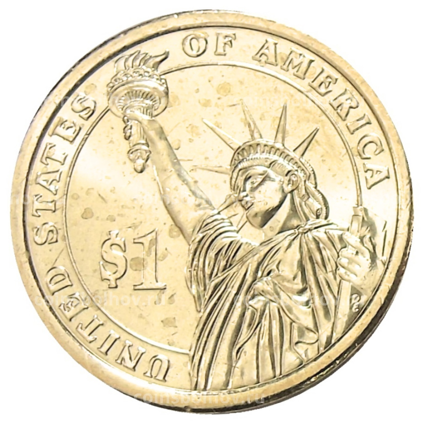 Монета 1 доллар 2012 года D США «24-й президент США Гровер Кливленд» (вид 2)