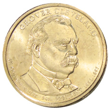 Монета 1 доллар 2012 года D США «24-й президент США Гровер Кливленд» (аверс)