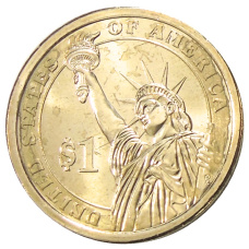 Монета 1 доллар 2012 года D США «24-й президент США Гровер Кливленд» (реверс)
