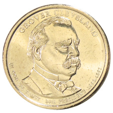 Монета 1 доллар 2012 года D США «24-й президент США Гровер Кливленд» (аверс)