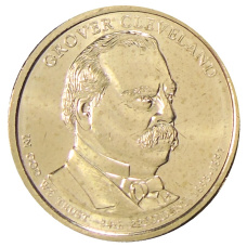 Монета 1 доллар 2012 года D США «24-й президент США Гровер Кливленд» (аверс)