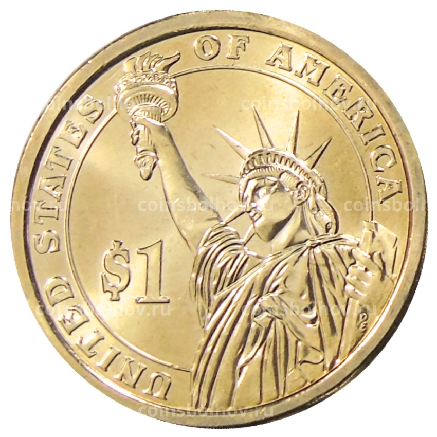 Монета 1 доллар 2011 года D США «18-й президент США Уллис Грант» (вид 2)