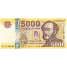 Банкнота 5000 форинтов 2023 года Венгрия