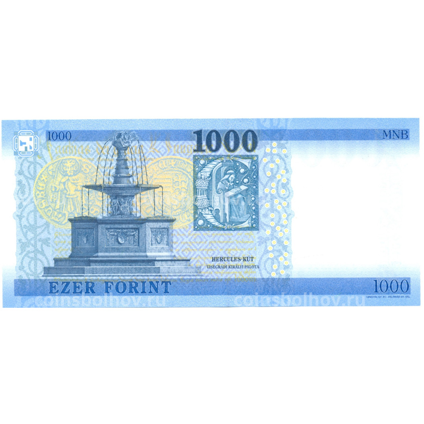 Банкнота 1000 форинтов 2024 года Венгрия (вид 2)
