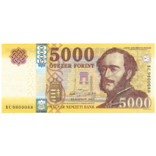 Банкнота 5000 форинтов 2017 года Венгрия