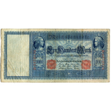 Банкнота 100 марок 1910 года Германия (аверс)