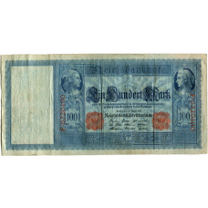 Банкнота 100 марок 1910 года Германия (аверс)
