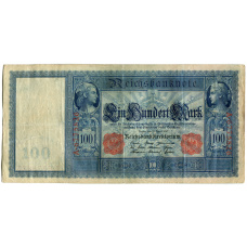 Банкнота 100 марок 1910 года Германия (аверс)