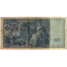 Банкнота 100 марок 1910 года Германия (реверс)