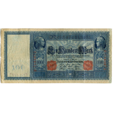 Банкнота 100 марок 1910 года Германия (аверс)