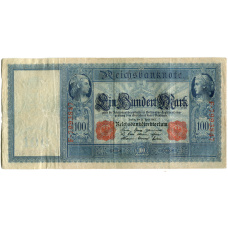 Банкнота 100 марок 1910 года Германия (аверс)