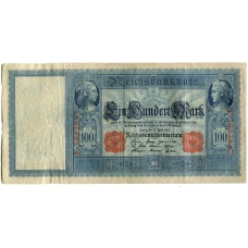 Банкнота 100 марок 1910 года Германия