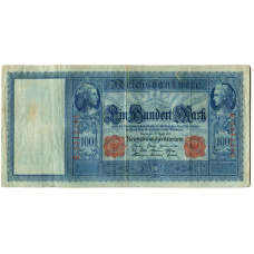 Банкнота 100 марок 1910 года Германия (аверс)