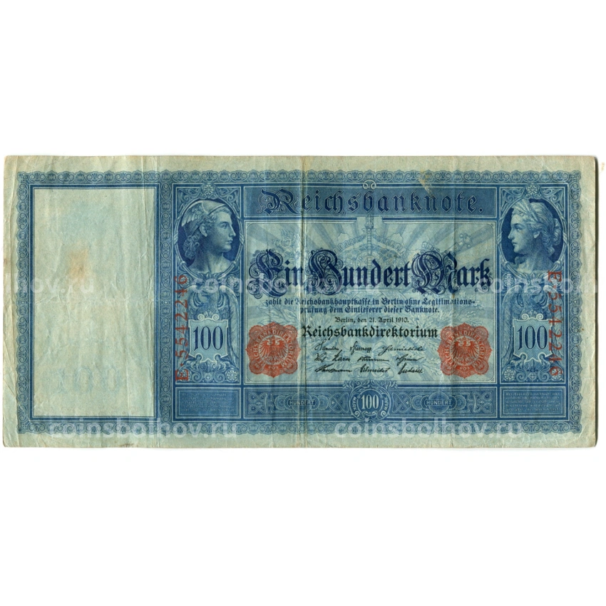 Банкнота 100 марок 1910 года Германия