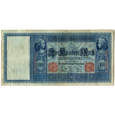 Банкнота 100 марок 1910 года Германия