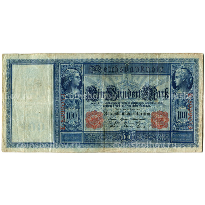 Банкнота 100 марок 1910 года Германия