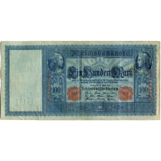 Банкнота 100 марок 1910 года Германия (аверс)