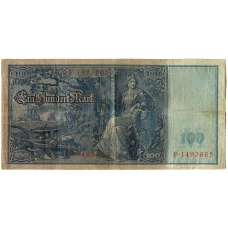 Банкнота 100 марок 1910 года Германия (вид 2)