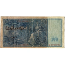 Банкнота 100 марок 1910 года Германия (вид 2)
